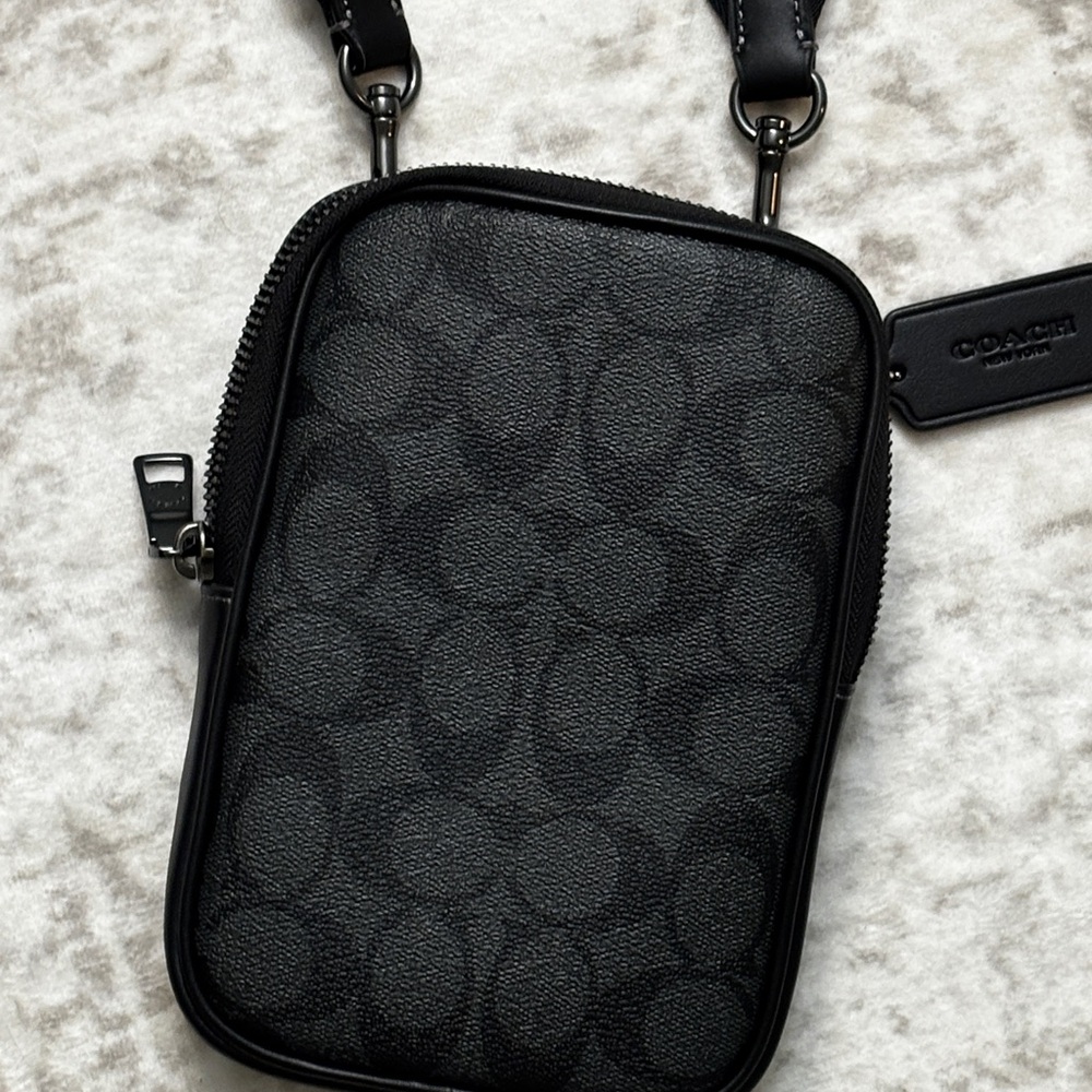 Coach Eden Signature Black Belt Bag